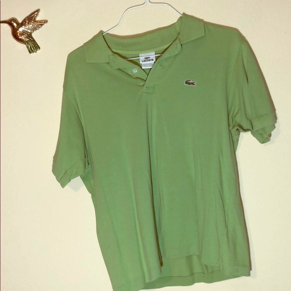 Lime Green Lacoste Shirt